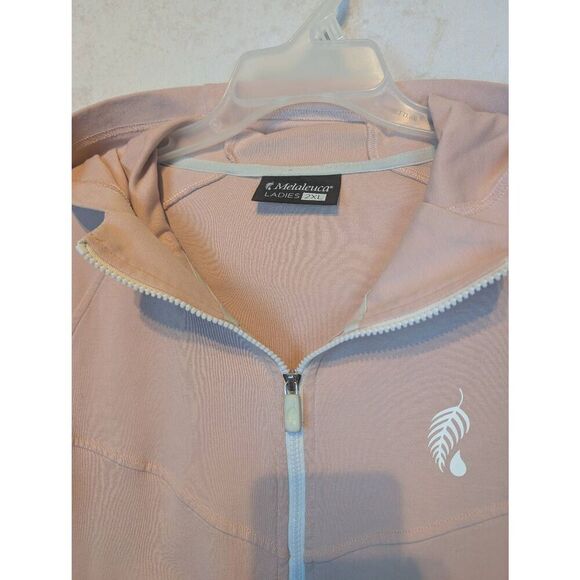 Melaleuca full zip stretchy fitted athletic hoodie 2x - Picture 2 of 5